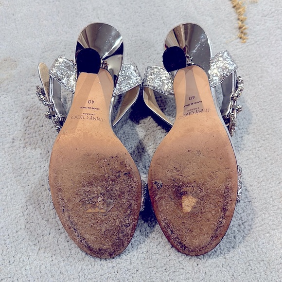 Jimmy Choo Sereno 100mm sandals Size 40 - Picture 13 of 14